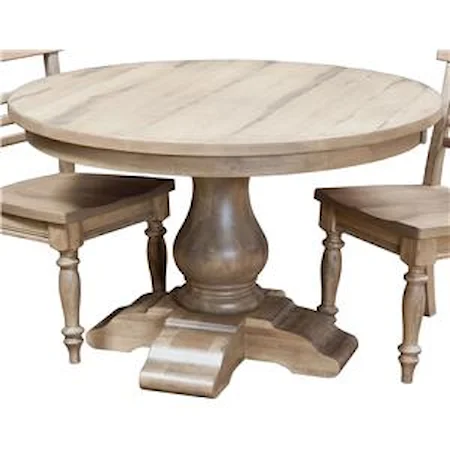 48" Round Dining Pedestal Table